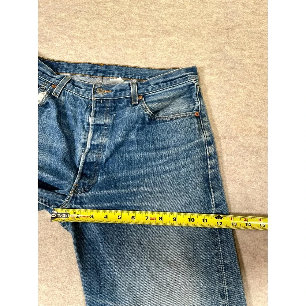 Levi's 501XX Jeans Mens 36x36 Blue Denim Cotton Mid Rise Straight Leg Streetwear